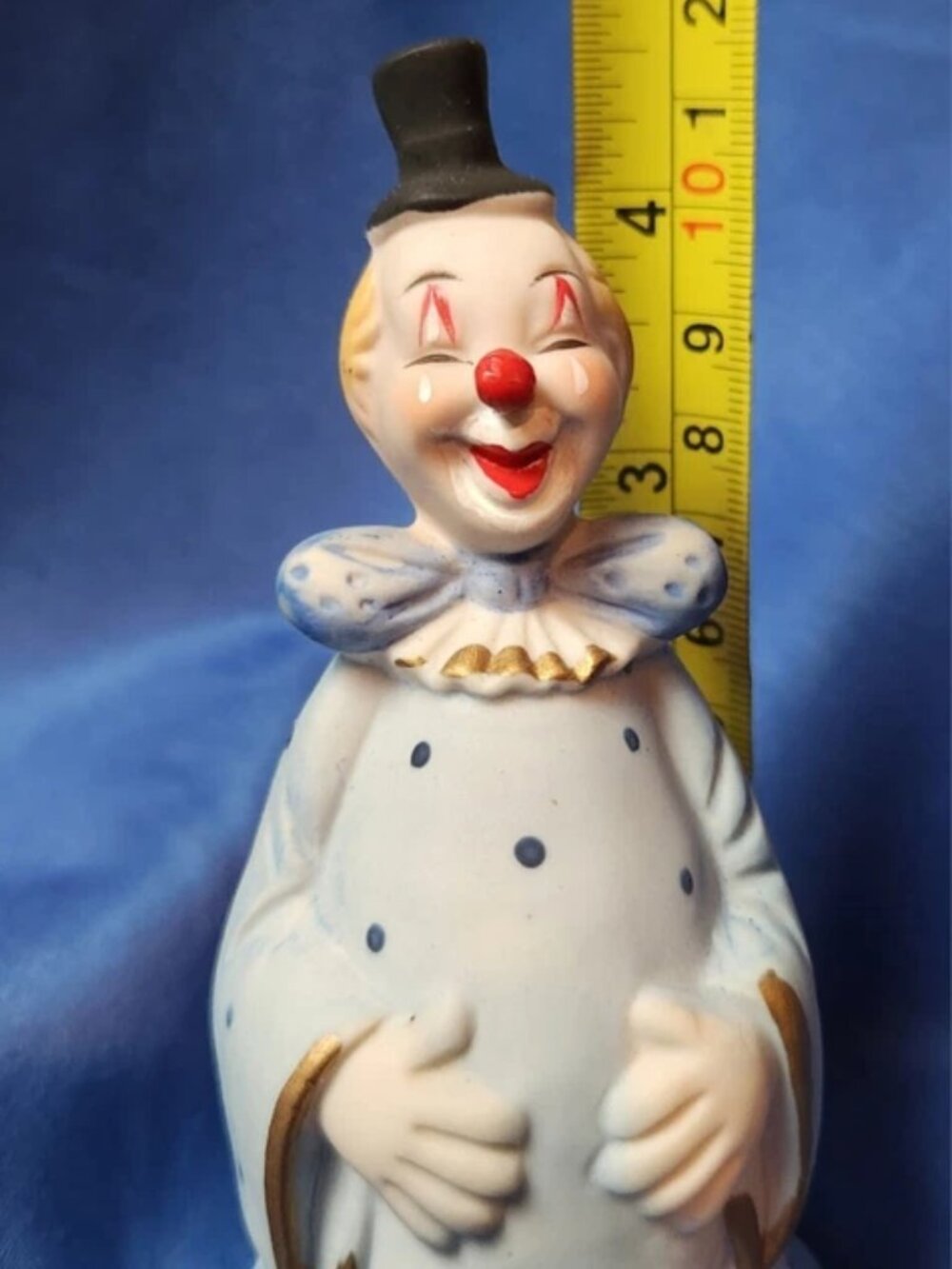 Vintage Clown Porcelain Bell 4.5" Tall Figure A.A. Importing Co Happy Circus - Picture 14 of 14